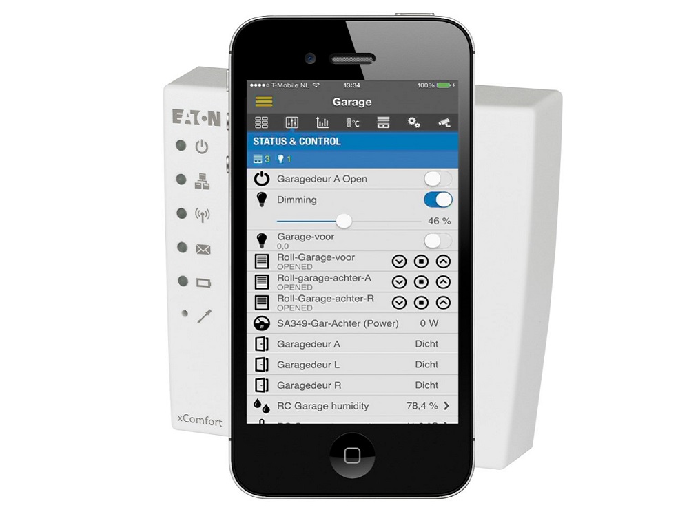 eaton xcomfort shc smart home controller device and app